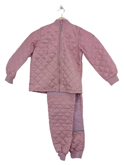 Mikk-Line Kinder Trainingsanzug Rosa Gr. 122 Steppanzug Jacke Hose Set