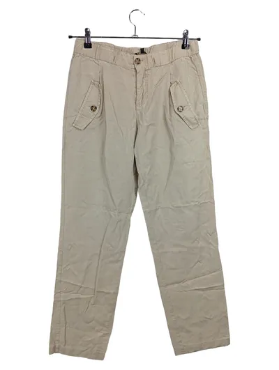 CATNOIR Damen Cargohose Gr. 38 Beige Casual Baumwolle Bundfalten