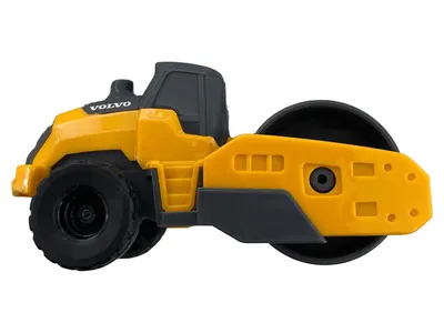 Volvo Straßenwalze Spielzeugauto Gelb 9cm Kunststoff Kinder