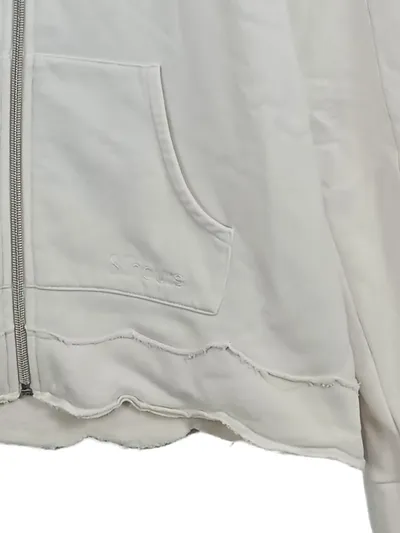81hours Sweatjacke Damen Beige Kapuze Reißverschluss Baumwolle Gr. 38 M