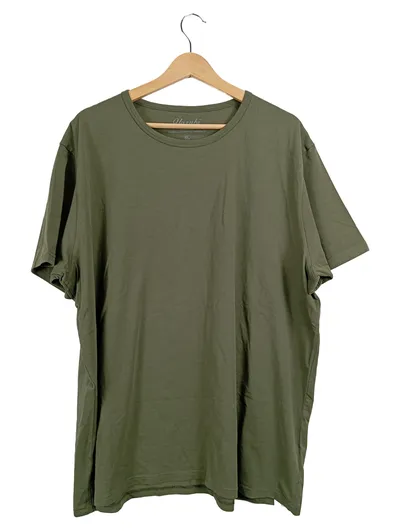 Yazubi Herren T-Shirt Basic Oliv Gr. 58/4XL Kurzarm Shirt