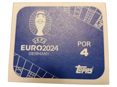Topps UEFA EURO 2024 Sammelkarte Logo Blau Portugal Sticker