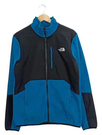 The North Face Fleecejacke Herren Outdoor Gr. M Blau Reißverschluss
