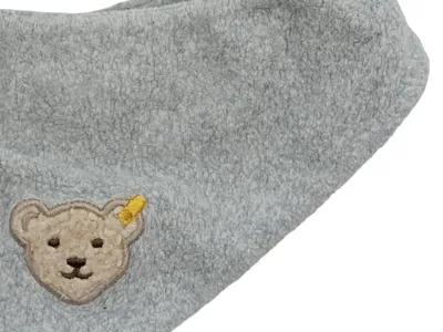Steiff Kinder Stirnband Grau Teddybär Motiv Gr. 74 Komfortabel