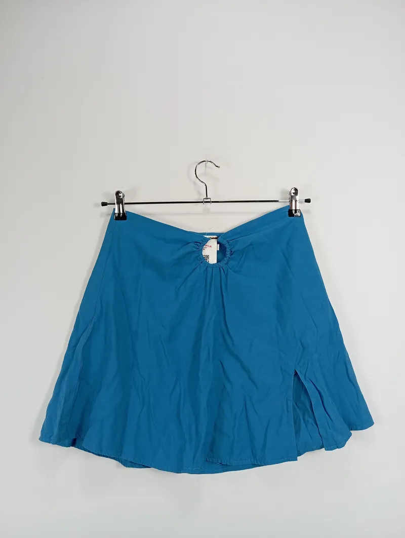 ANGELICA BLICK Damen Minirock Gr. 40 Blau Casual Rock 2