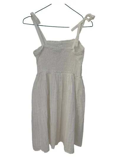 & Other Stories Sommerkleid Damen Gr. 36/S Weiß Casual Strukturmuster