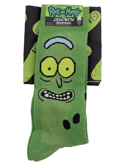 Rick and Morty Crew Socken Bandana Set Fanartikel One Size Grün