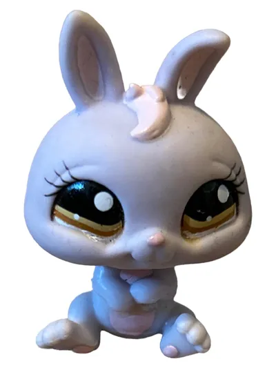 Littlest Pet Shop Hase Figur Weiß 5cm Sammlerstück Spielzeug