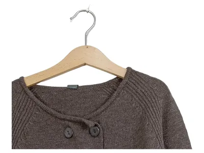 ZARA KIDS Strickjacke Mädchen Braun Gr. 152 Langarm Knopfleiste Rippstrick