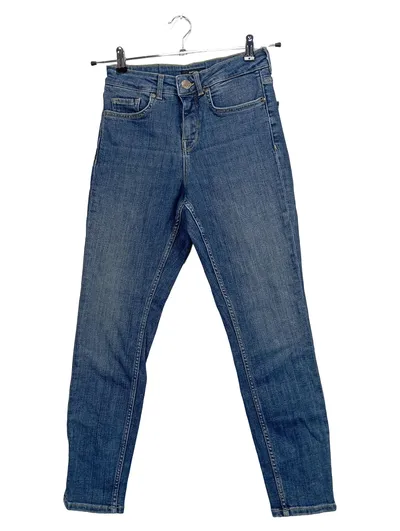 OPUS Jeans Damen Tapered Fit Größe 34 Blau Casual
