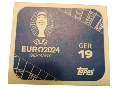 Topps UEFA EURO 2024 Deutschland Sticker GER 19 Sammelkarte Blau