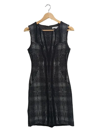 Diane von Furstenberg Elegantes Etuikleid Gr. 38/M Schwarz Business