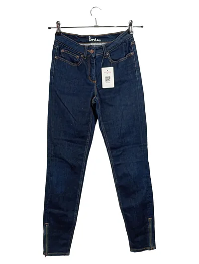 Boden Damen Jeans Straight Leg Hose Blau Gr. S W28/36 Casual