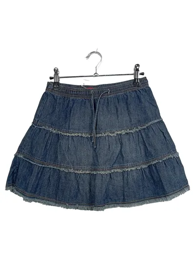 FIT-Z Jeansrock Kinder Mädchen Minirock Blau Gr. 158 Baumwolle Fransen