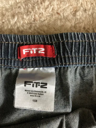 FIT-Z Jeansrock Kinder Mädchen Minirock Blau Gr. 158 Baumwolle Fransen