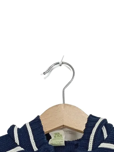 ALANA Kinder Strickjacke gestreift Kapuze Gr. 68 Baumwolle Mehrfarbig