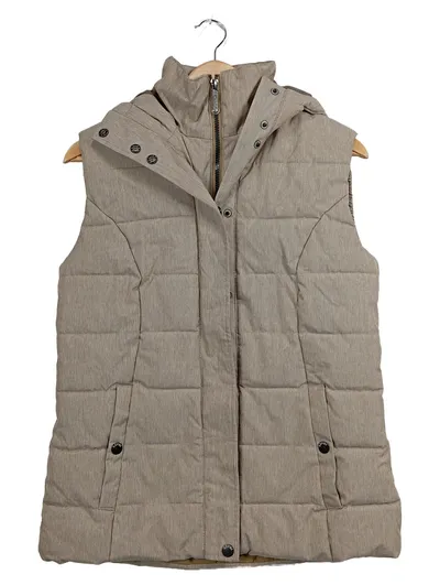Killtec Steppweste Damen Beige Meliert Gr. 38 M Outdoor Kapuze