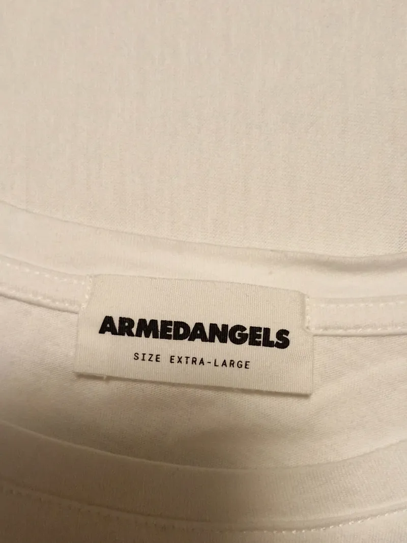 ARMEDANGELS Damen T-Shirt Weiß Modern Einheitsgröße mit Print 3