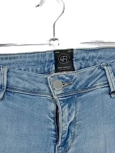 ELIAS RUMELIS Destroyed Jeans Damen W30 Hellblau Skinny Stretch