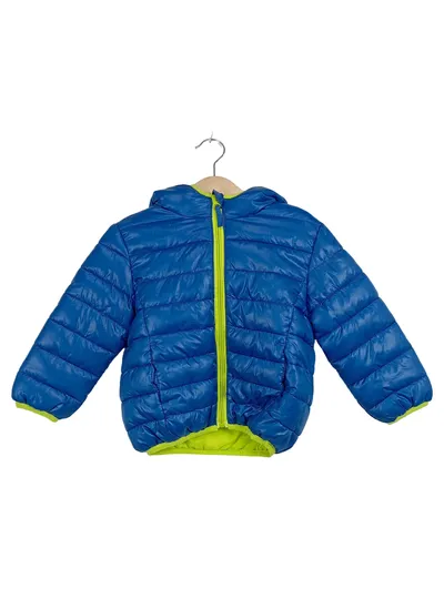 Kiki & Koko Kinder Steppjacke Gr. 92 Blau Kapuze Übergangsjacke