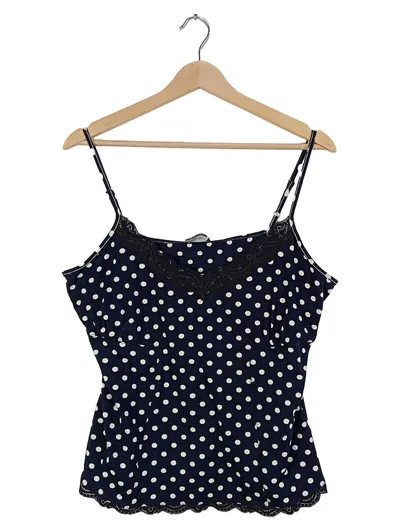 Orwell Damen Top Polka Dot Spitze Blau Gr. 38/M Feminin