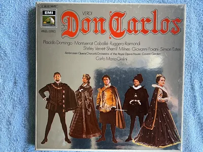 Verdi Don Carlos Vinyl LP EMI Angel Series Giulini Domingo Caballé
