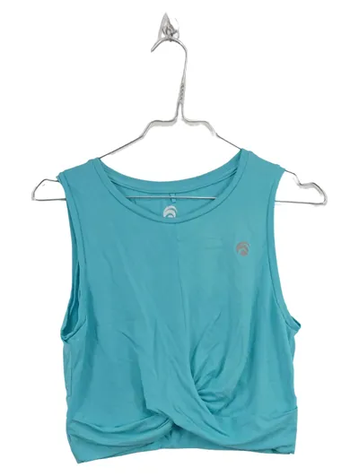 OCEANSAPART Damen Sport Shirt Crop Top Türkis Gr. S Twist-Detail
