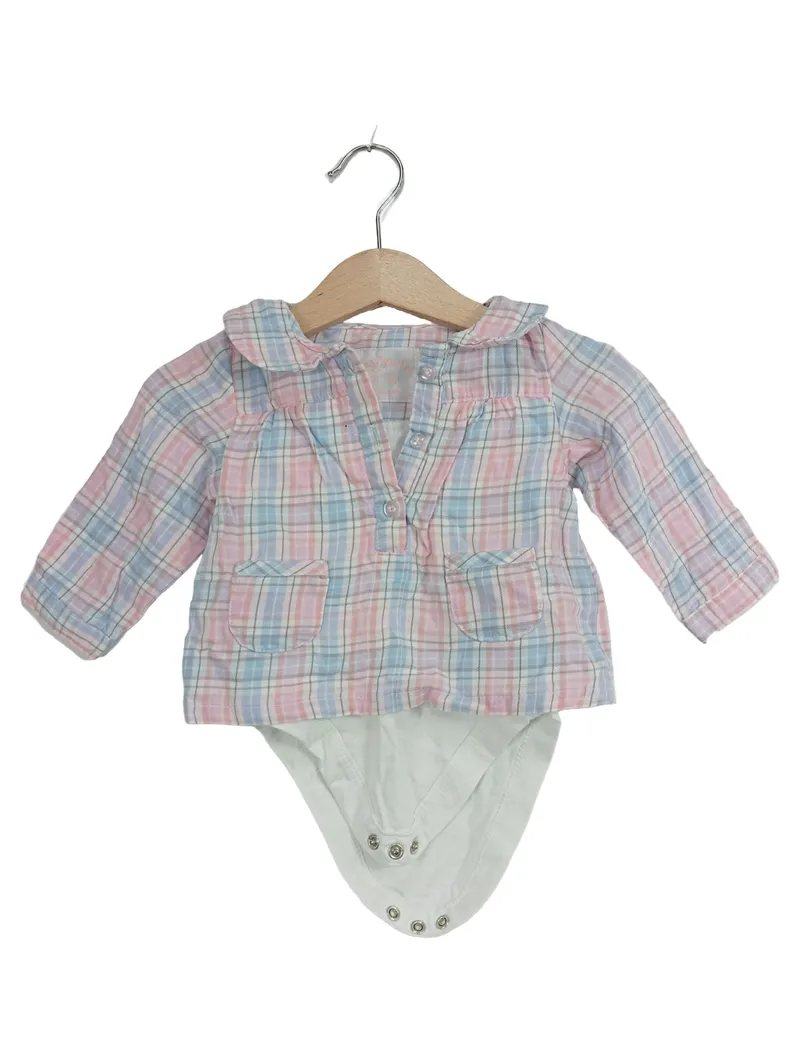 EARLY DAYS Baby Mädchen Body Hemd kariert Mehrfarbig Gr. 3-6 Monate 1