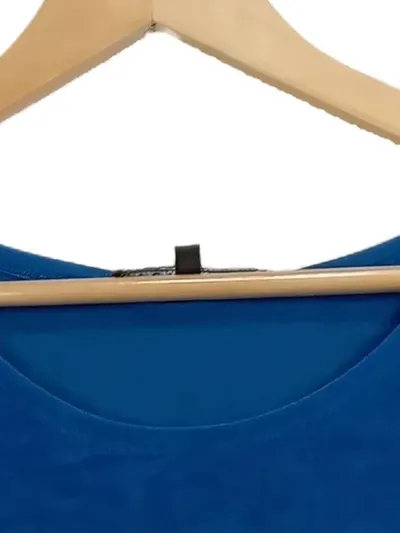 Citiknits Damen Top Gr. 40/L Blau Casual Ärmellos