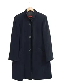 Bauer Damen Wollmantel Gr. 44/XXL Schwarz Klassisch Elegant Angora 1