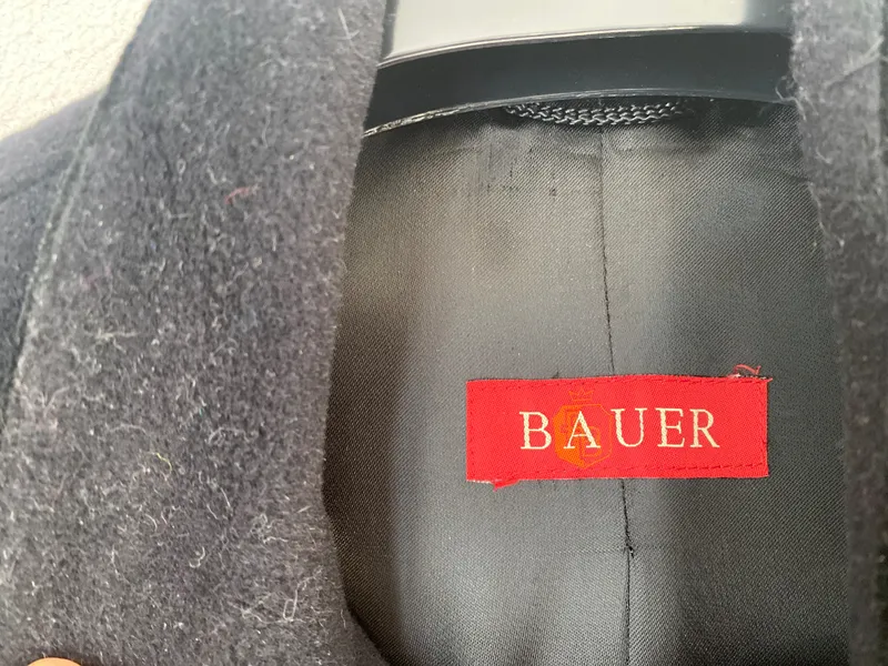 Bauer Damen Wollmantel Gr. 44/XXL Schwarz Klassisch Elegant Angora 7