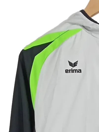 ERIMA Trainingsjacke Damen Gr. 40/L Grau Grün Sportjacke Polyester