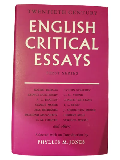 Englische Kritische Essays 20. Jh. Phyllis M. Jones Taschenbuch