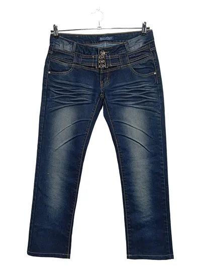 ROSE PLAYER Damen Jeans Regular Fit Hose Blau Gr. 42 W33 Stretch