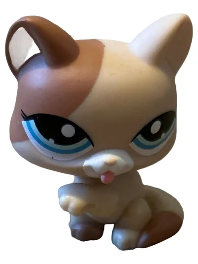 Littlest Pet Shop Katze Spielfigur Beige 5cm LPS Tier Figur