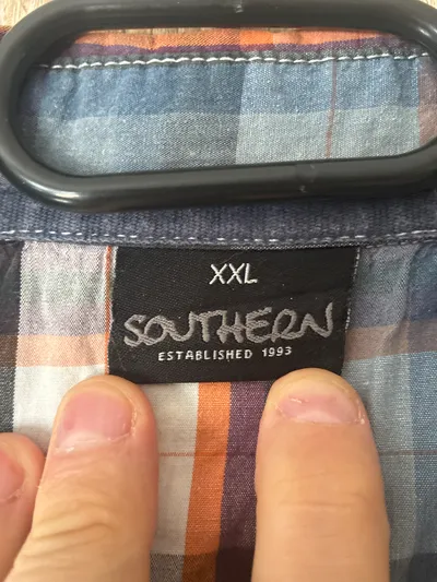 Herren Karohemd Southern XXL Langarm Freizeithemd Mehrfarbig Baumwolle