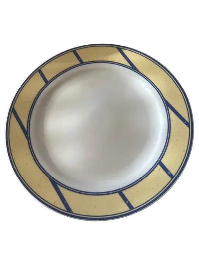 FLIRT by R&B Essteller French Vanilla Porzellan Streifen Weiß 19cm