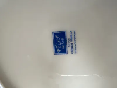 FLIRT by R&B Essteller French Vanilla Porzellan Streifen Weiß 19cm