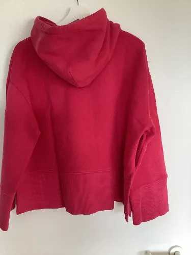CLOSED Damen Hoodie Kapuzenpullover Gr. 40/L Rot Casual Baumwolle