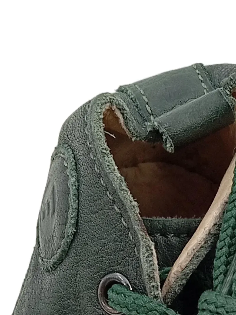 Falcotto Lauflernschuhe Gr. 18 Leder grün Baby Schnürschuhe 3