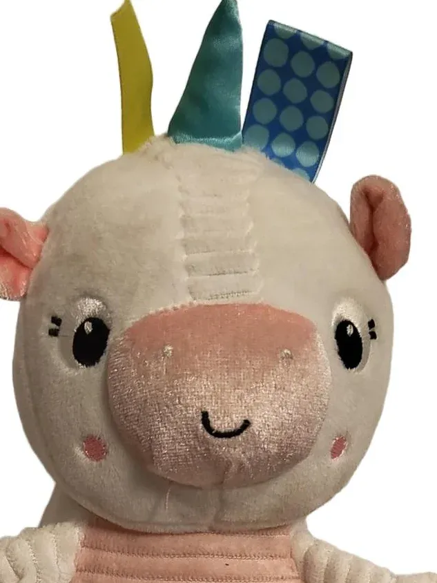 Bright Starts Einhorn Baby Kuscheltier Stofftier Spielzeug 23 cm Weiß 2