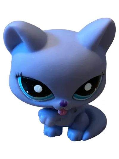 Littlest Pet Shop Katze Spielfigur Lila 4cm Tierfigur