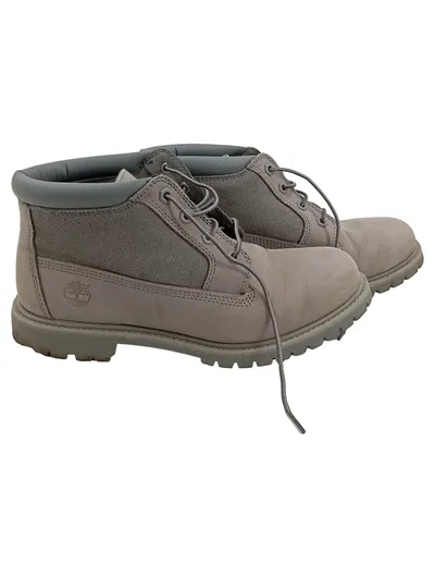 Timberland Nellie Chukka Boots Damen Gr. 41,5 Grau Leder Stiefeletten