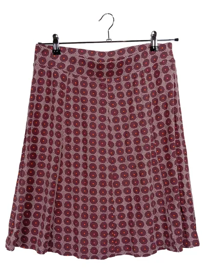 QIÉRO! Damen A-Linienrock Gr. 42 Rot Casual Midirock Viskose Elastan Muster