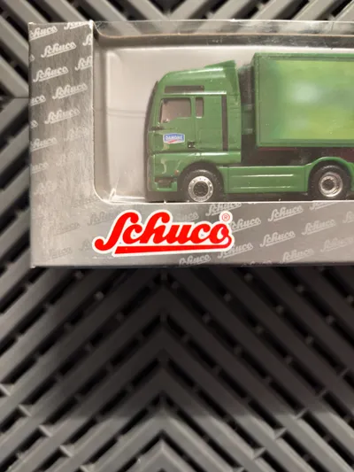Schuco LKW Danone Modellfahrzeug Grün 19cm Sammlerstück