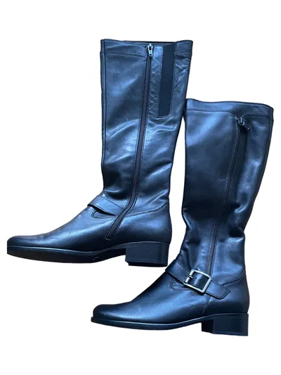 Gabor Damen Stiefel UK 4.5 / EU 37.5 Schwarz Leder Klassisch