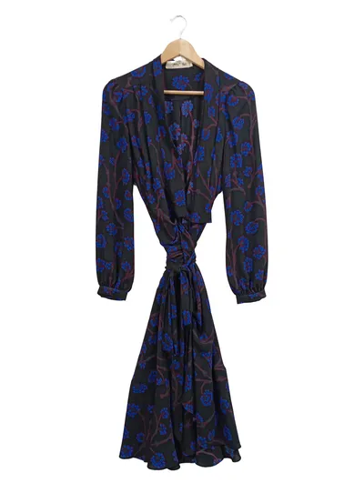 Diane von Furstenberg Damen Strickkleid Gr. 38 Mehrfarbig Elegant