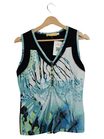 BiBA Damen Top Gr. 38/M Mehrfarbig Casual Viskose Elasthan