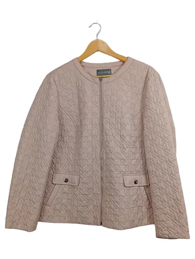 Atelier GS Damen Steppjacke Rosa Gr. 42/XL Casual Gesteppt Reißverschluss