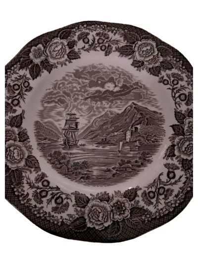 Enoch Wedgwood Wandteller Lochs of Scotland Vintage Porzellan Landschaft 25cm